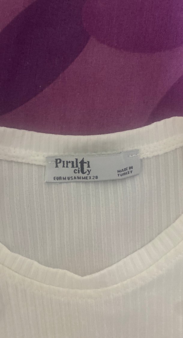 Dantel Detaylı Beyaz Uzun Kollu Bluz - Görsel 5