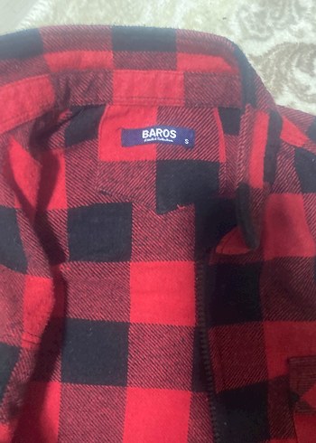 Kadın Kırmızı Kareli Uzun Kollu Gömlek - Görsel 4