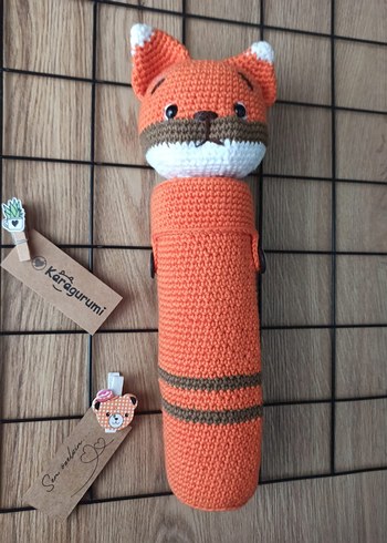 Hayvan Figürlü Örgü Kalemlikler - Görsel 18