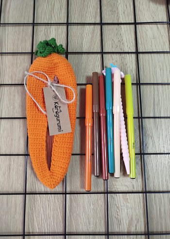 Hayvan Figürlü Örgü Kalemlikler - Görsel 8