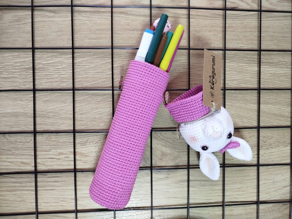 Hayvan Figürlü Örgü Kalemlikler - Görsel 5