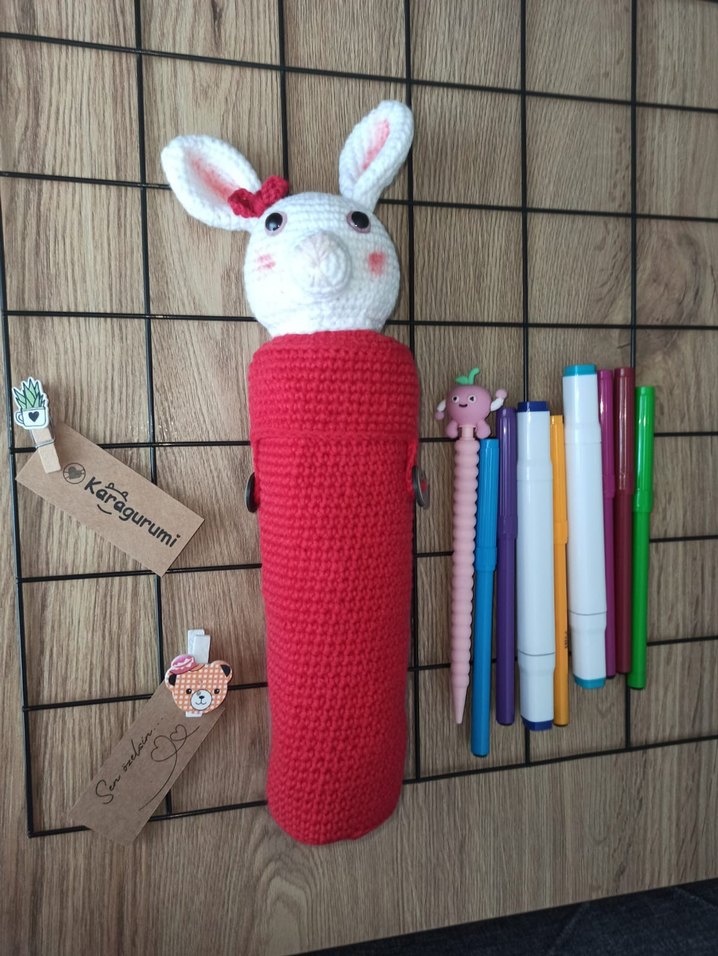 Hayvan Figürlü Örgü Kalemlikler - Görsel 4