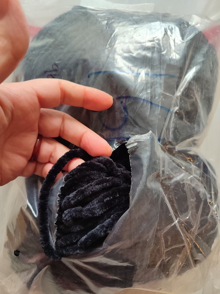 Kadife ıp siyah ve hardal sarısı - Görsel 4