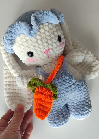 Pastel Renkli Peluş Tavşan Oyuncaklar - Görsel 7