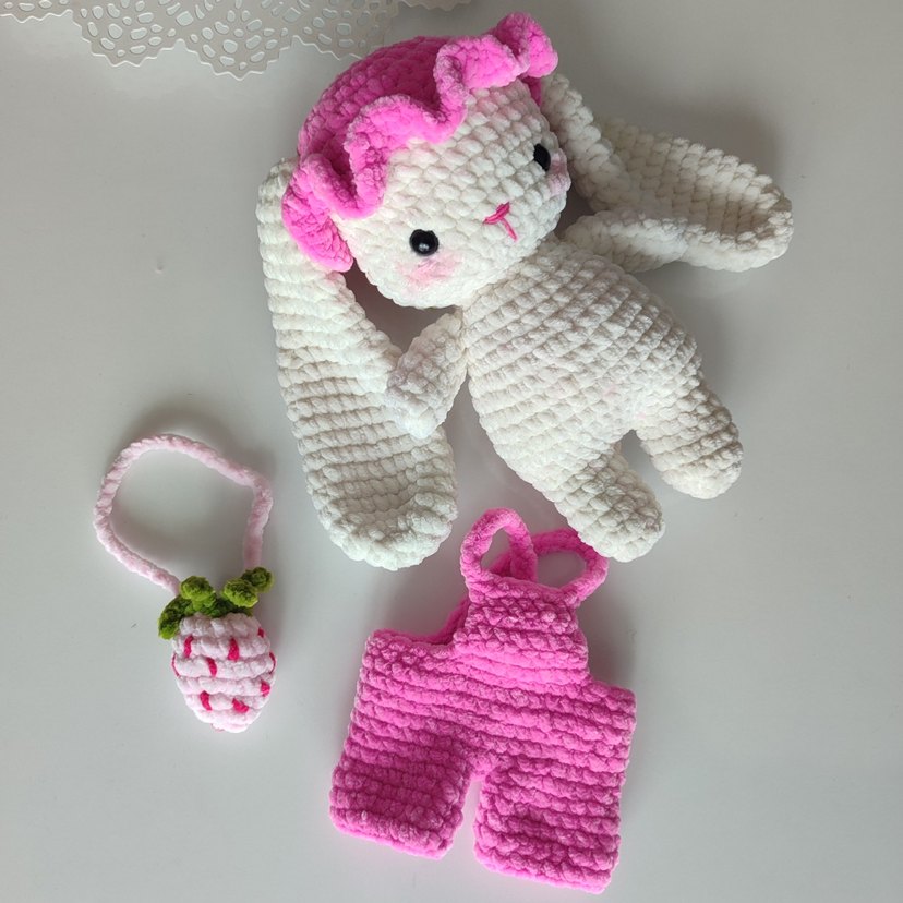 Pastel Renkli Peluş Tavşan Oyuncaklar - Görsel 5