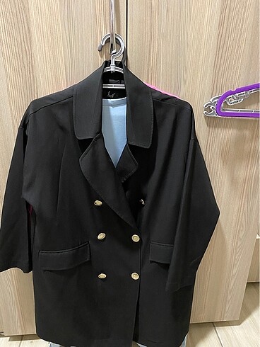 Siyah oversize blazer ceket