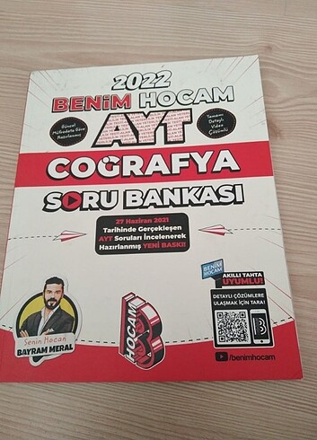 Benim hocam 2022 ayt coğrafya ve 3d ayt soru bankası 