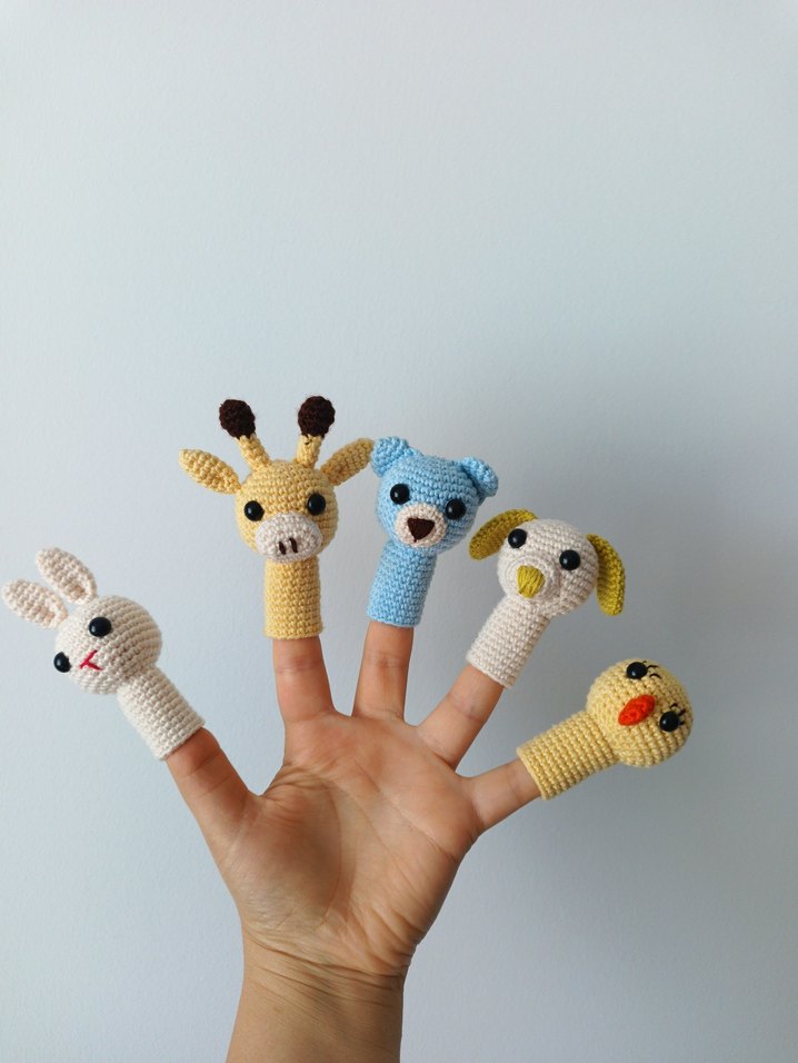Renkli El İşi Hayvan Parmak Kuklaları - Görsel 3