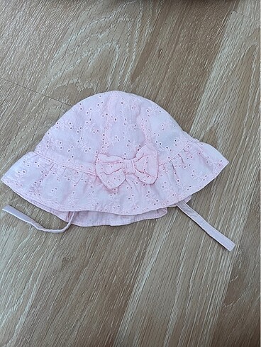 3-6 Ay, 17 cm Beden bebek bez şapka