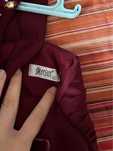 44 Beden bordo Renk Abiye elbise