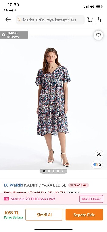 LC Waikiki LCW elbise