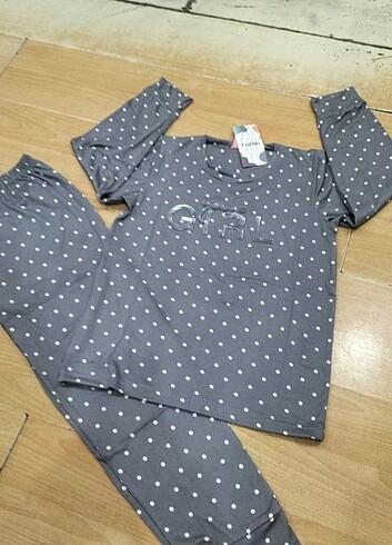 Kız çocuk pijama 14_15 yaş süet kumaş