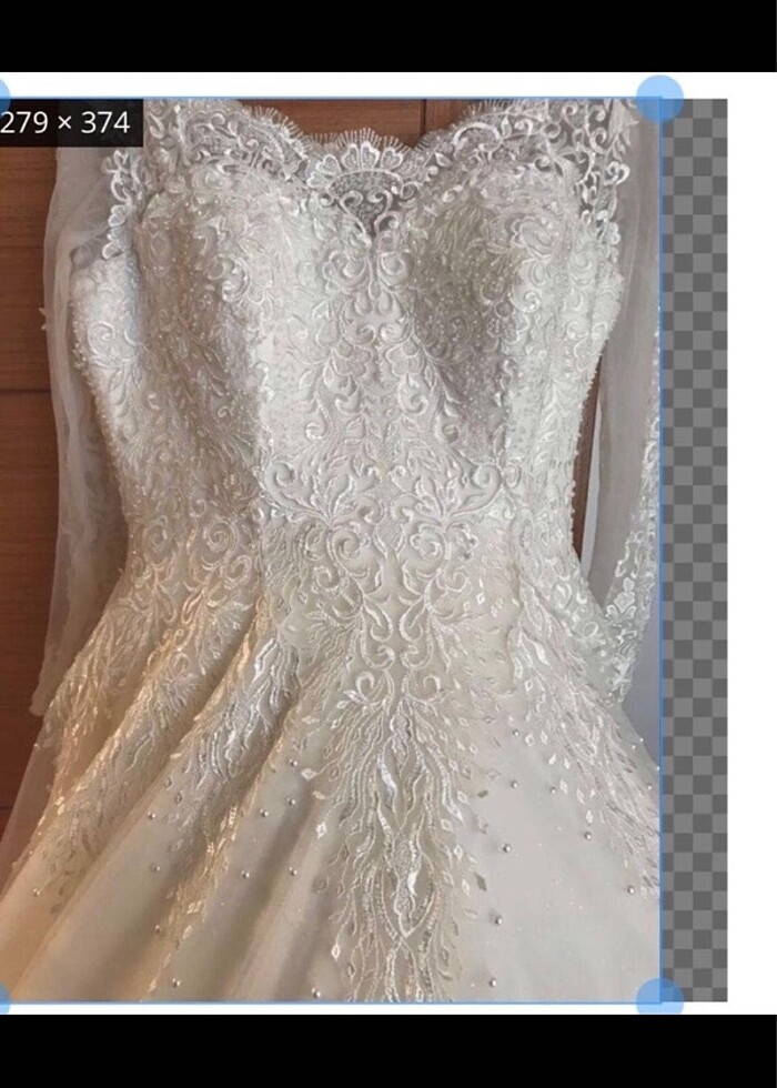 Pierre Cardin Gelinlik - Görsel 5