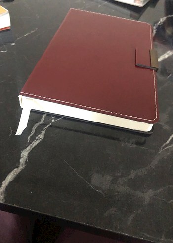 Bordo Deri Planlayıcı Defter - Görsel 2