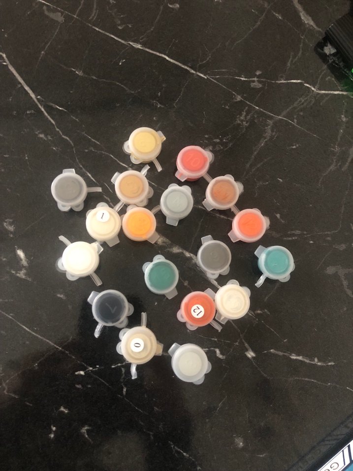 Çok Renkli Küçük Boy tuval Boyası - Görsel 2