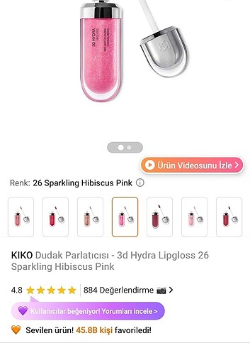  Beden Kiko Dudak Parlatıcı 26