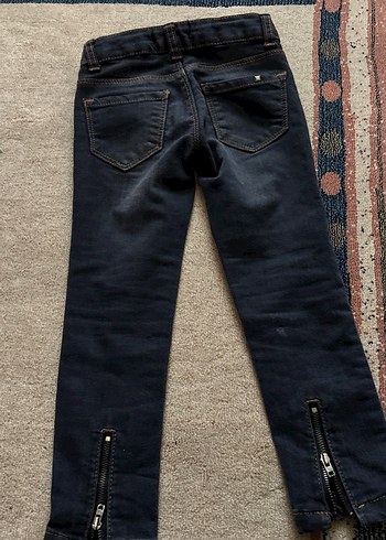 Mammaramma Kız Çocuk Koyu Renkli Fit Kesim Denim Pantolon