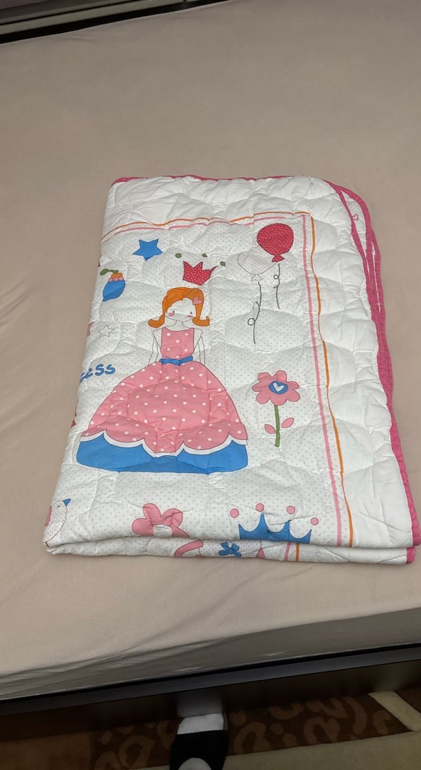 Nakışlı Pembe Çocuk Uyku Örtüsü - Görsel 4