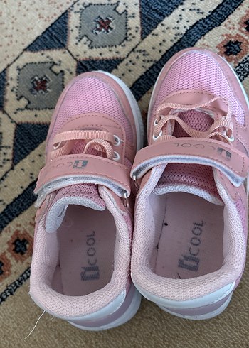 Kız Çocuk Pembe Spor Ayakkabı Velcro - Görsel 4