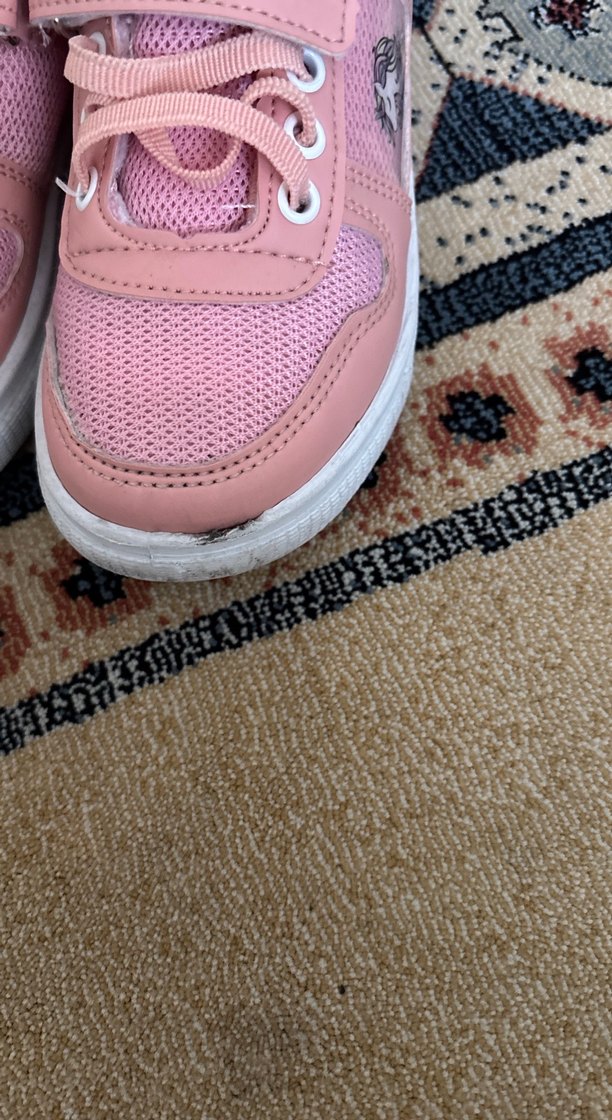 Kız Çocuk Pembe Spor Ayakkabı Velcro - Görsel 5