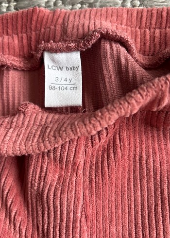 Kız Çocuk Pileli Pembe Tayt - Görsel 2