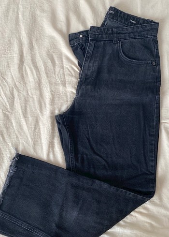 Antrasit Kadın Bol Kesim Denim Pantolon