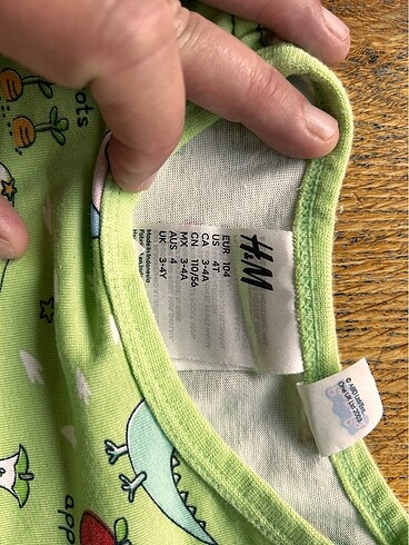 4 Yaş Beden H&M Peppa Pig pijama takimi