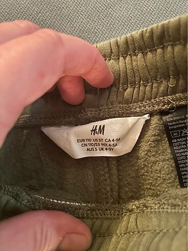 H&M H&M içi tüylü kargo pantalon