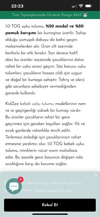 Kidzee 1.0 tog uyku tulumu - Görsel 5