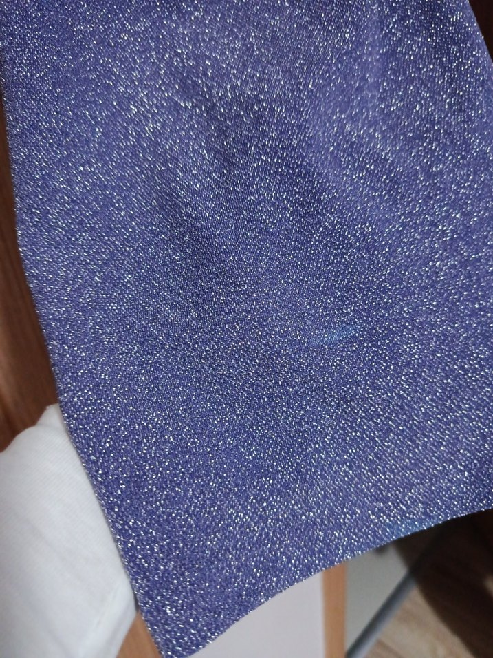 İnce Askılı Parlak Midi Elbise - Görsel 4