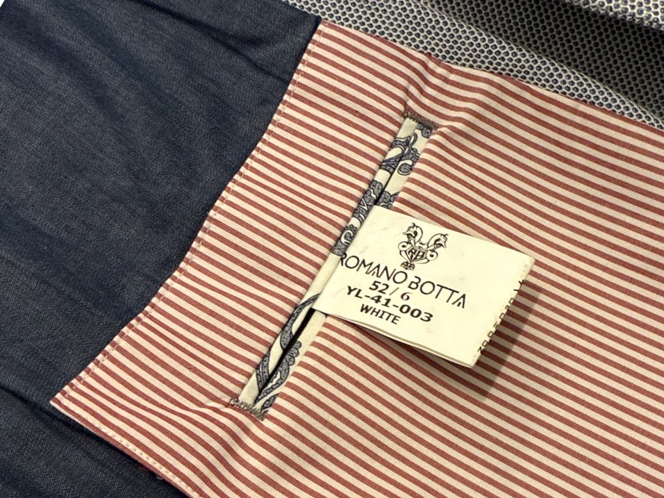 Lacivert Beyaz Erkek Düğmeli Modern Klasik Ceket - Görsel 4