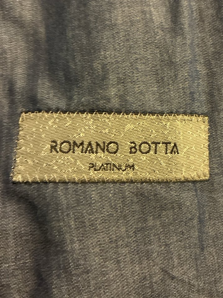 Lacivert Beyaz Erkek Düğmeli Modern Klasik Ceket - Görsel 5