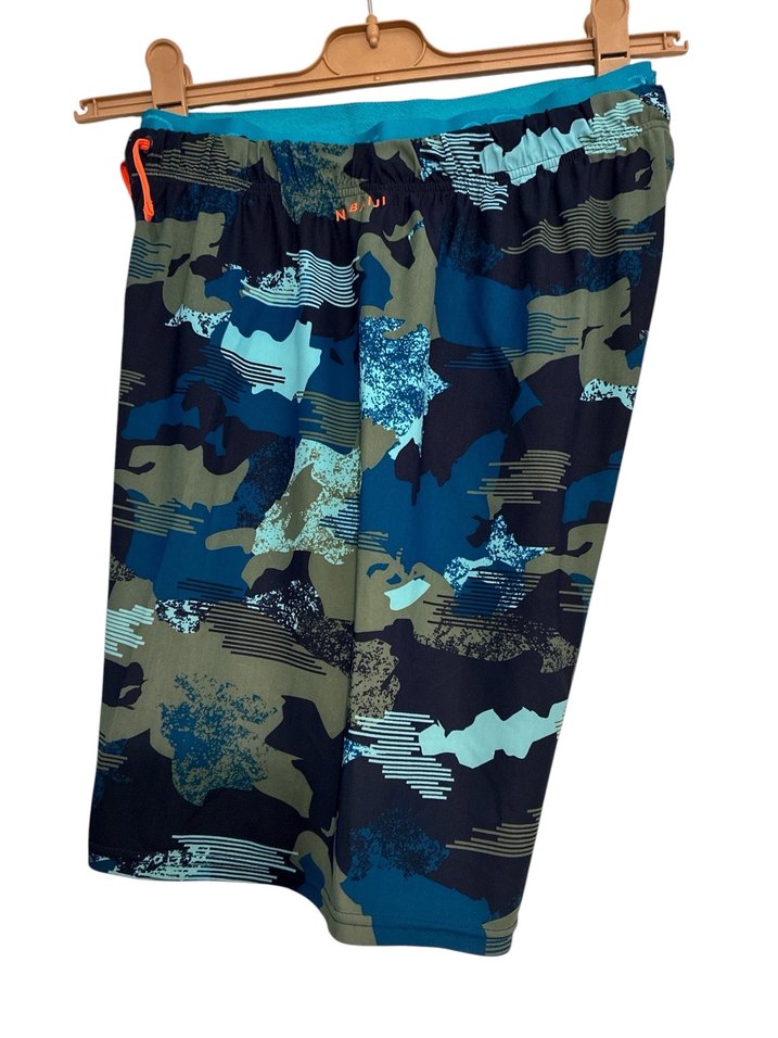 Erkek Kamuflaj Desenli Kemerli Şort - Görsel 2