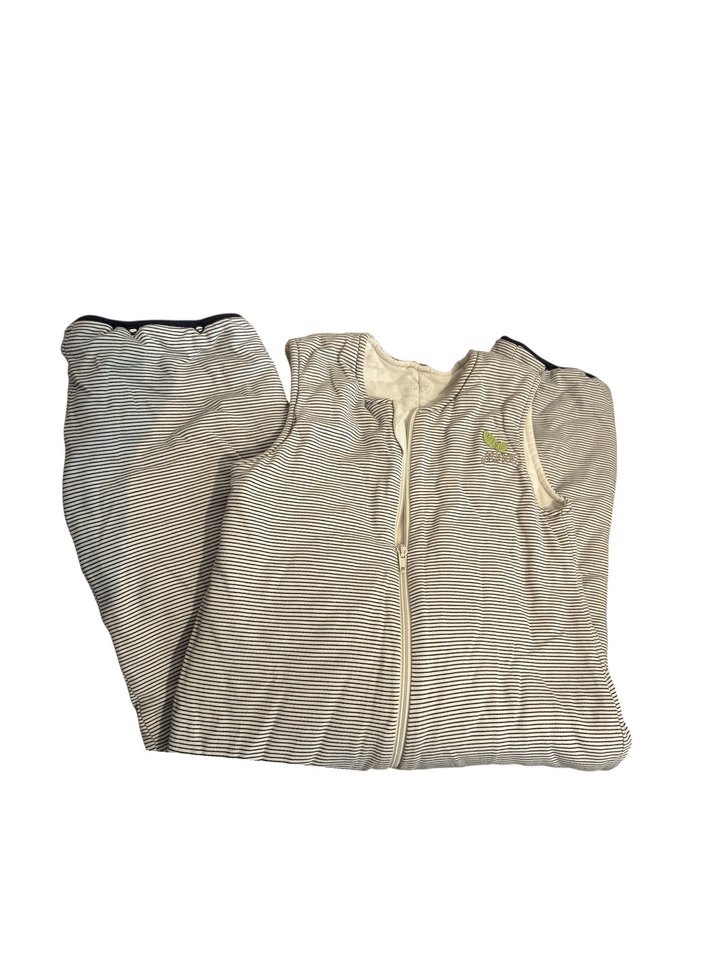 Gri Zebra Desenli Fermuarlı Erkek Bebek Uyku Tulumu - Görsel 2