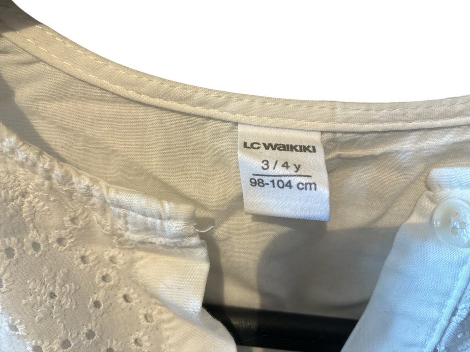 Lcw Beyaz Pamuk 3-4 Yaş Bluz - Görsel 2