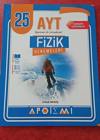 Apotemi 25li AYT Fizik Denemeleri Tamamı Çözümlü Kitap