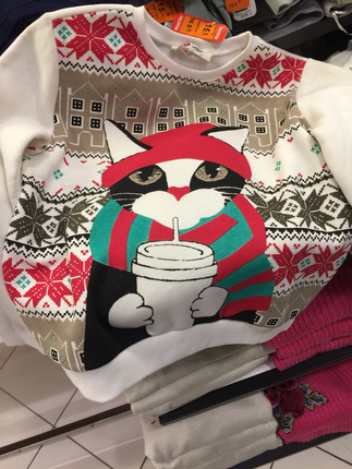 Kedi figürlü tshirt