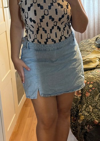 LC Waikiki Denim Mini Şort Etek