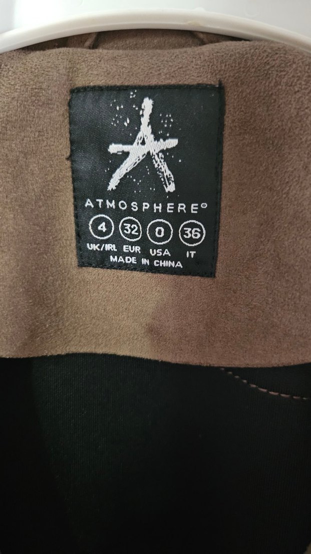 Kahverengi Süet Kemerli Biker Ceket - Görsel 4