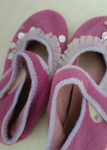 Kızlar için Pembe Sıcak Ev Terliği - Görsel 2