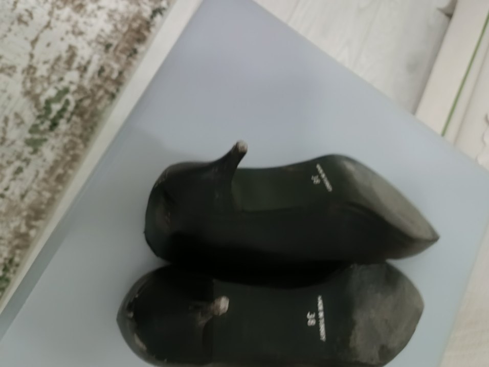 Siyah Blok Topuklu Kadın Stiletto - Görsel 4