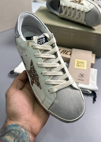 Beyaz Bağcıklı Kadın Sneakers - Görsel 6