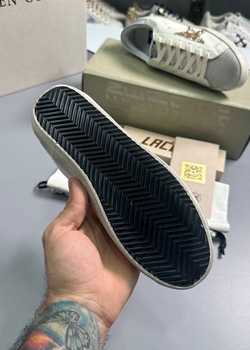 Beyaz Bağcıklı Kadın Sneakers - Görsel 5