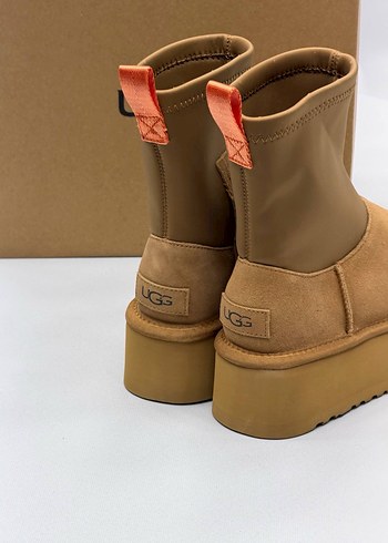 Bej Süet UGG Kadın Dolgu Topuk Bot - Görsel 3