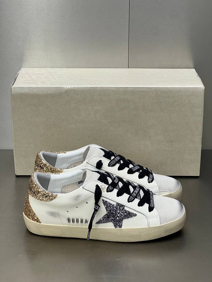 GOLDEN GOOSEKadın Beyaz Nakışlı Spor Ayakkabı - Görsel 5