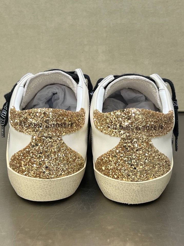 GOLDEN GOOSEKadın Beyaz Nakışlı Spor Ayakkabı - Görsel 4