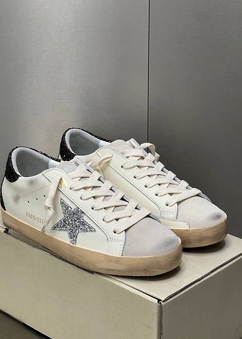 GOLDEN GOOSE Yılan Desenli Beyaz Kadın Spor Ayakkabı - Görsel 5