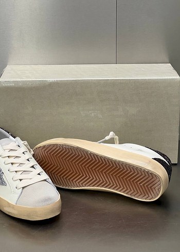 GOLDEN GOOSE Yılan Desenli Beyaz Kadın Spor Ayakkabı - Görsel 6