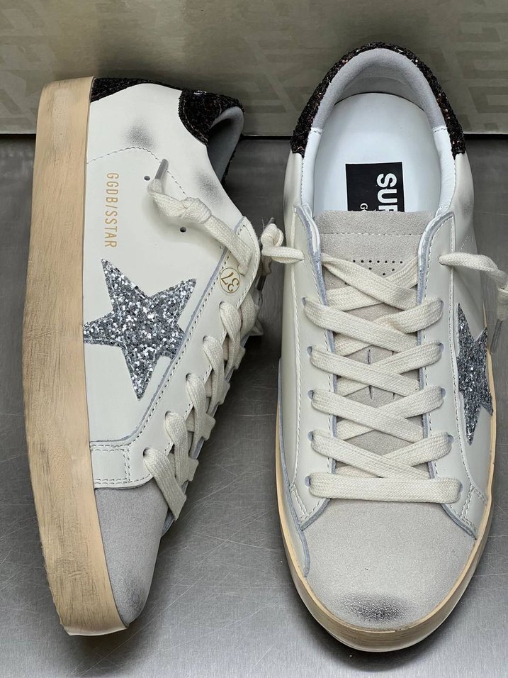 GOLDEN GOOSE Yılan Desenli Beyaz Kadın Spor Ayakkabı - Görsel 2