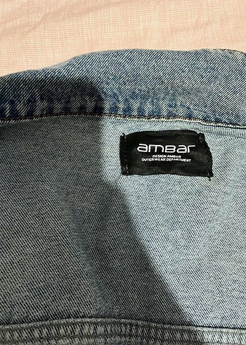 l Beden Düğmeli Mavi Kadın Denim Ceket
